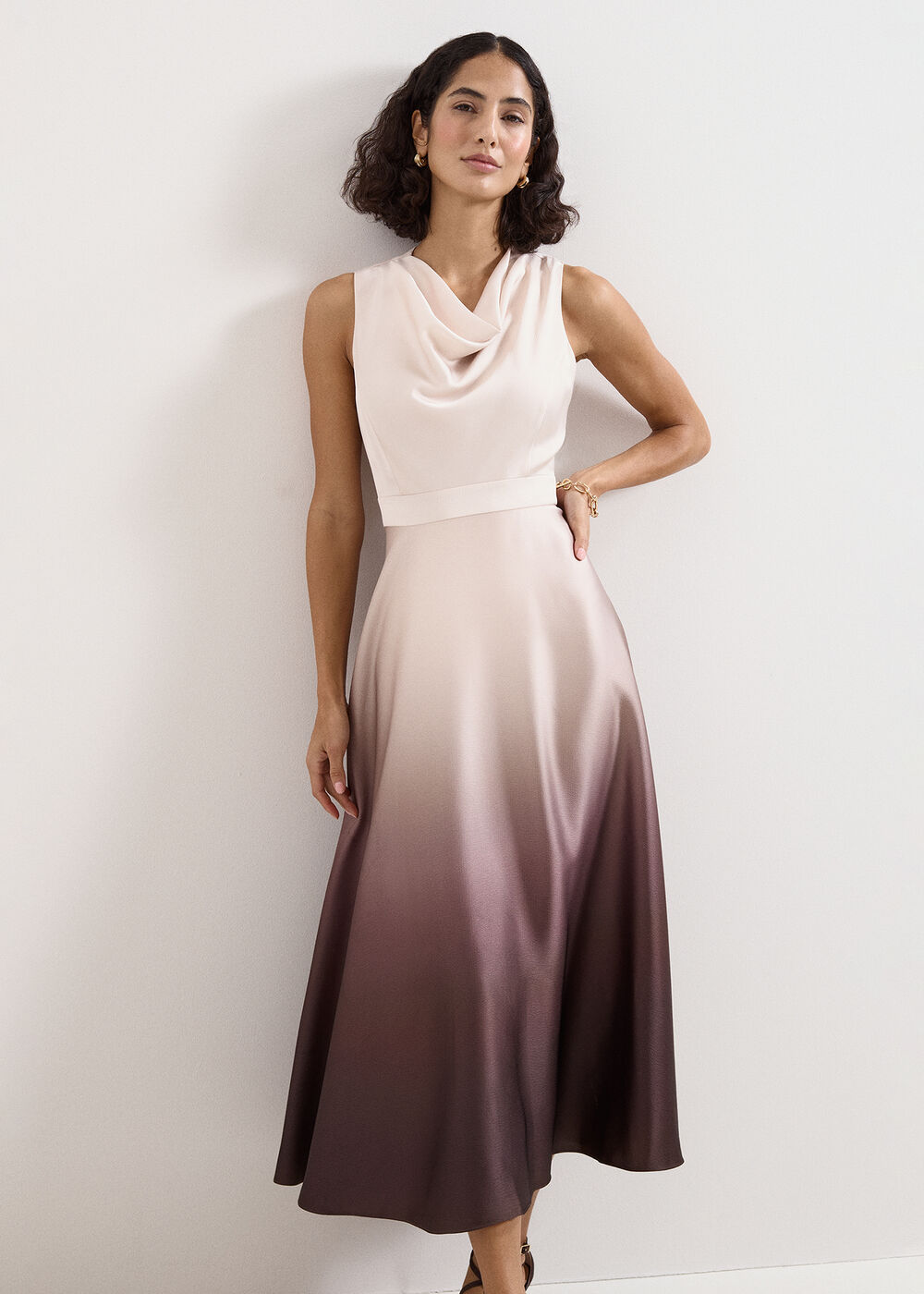 The Aurelia Pleated Midi Skirt - Image 1 The Aurelia Pleated Midi Skirt