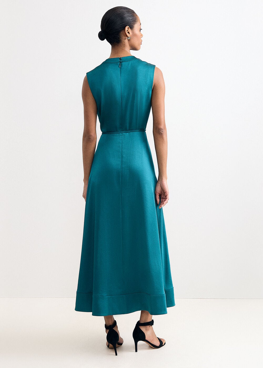 The Aveline Bias-Cut Satin Skirt - Image 2 The Aveline Bias-Cut Satin Skirt