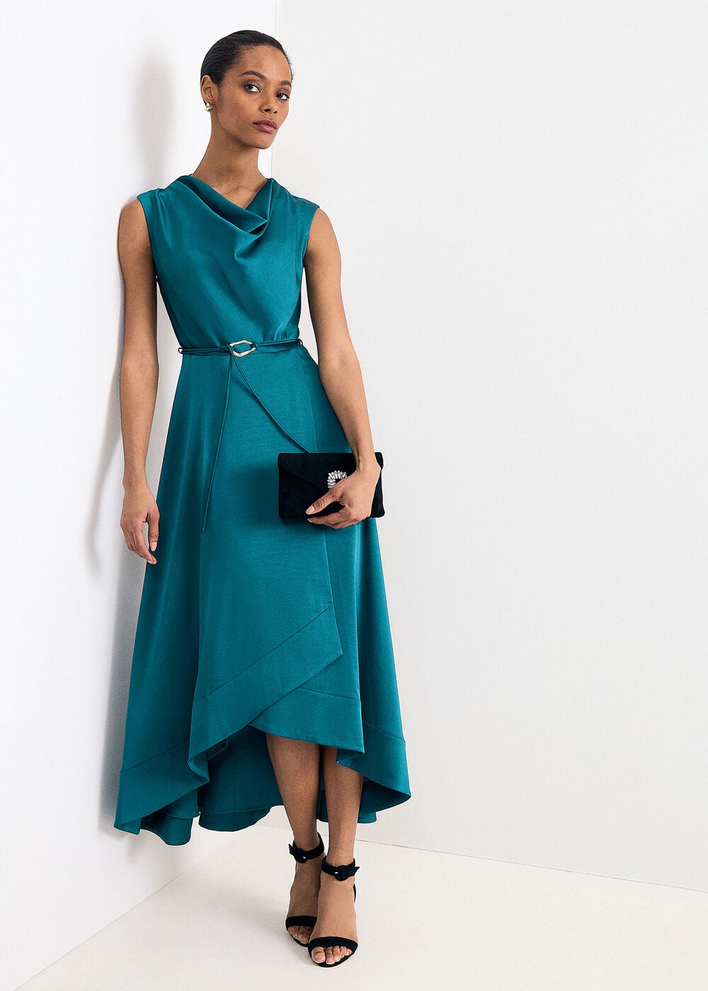 The Aveline Bias-Cut Satin Skirt - Image 3 The Aveline Bias-Cut Satin Skirt