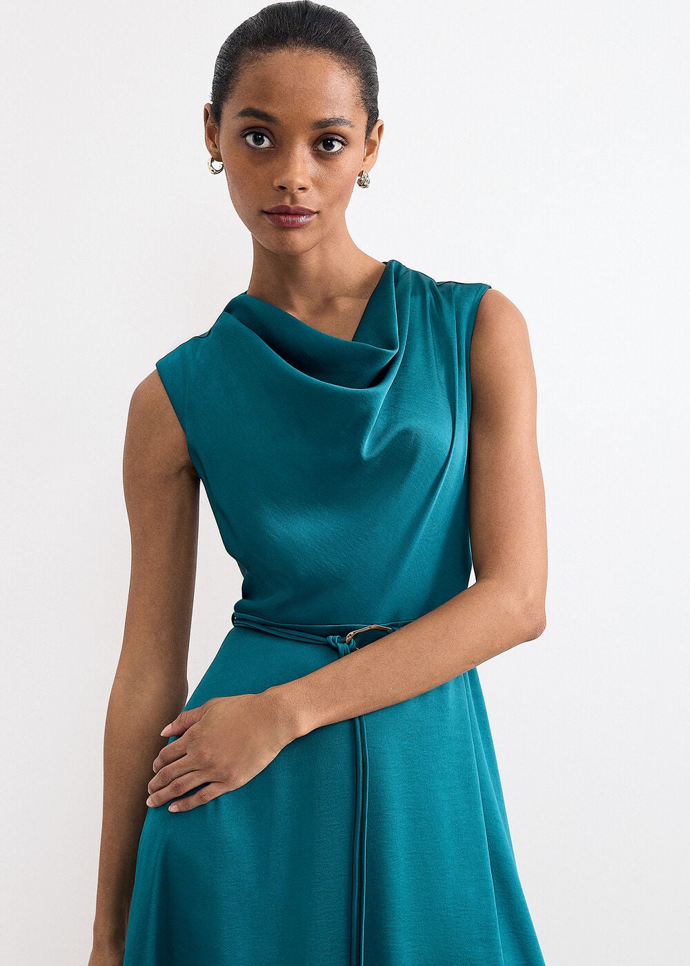 The Aveline Bias-Cut Satin Skirt - Image 4 The Aveline Bias-Cut Satin Skirt