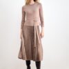The Aveline Pleated Midi Skirt