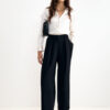 The Camille High-Waisted Pleated Trousers