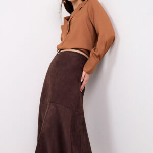 The Camille Pleated Midi Skirt