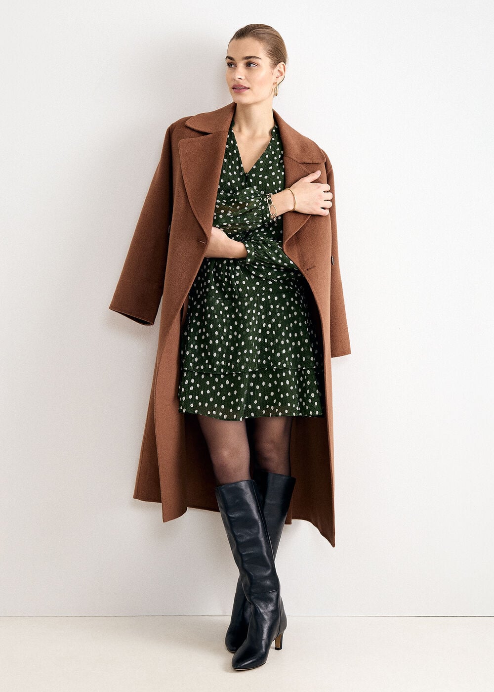 The Camille Tailored Wool-Blend Coat - Image 3 The Camille Tailored Wool-Blend Coat