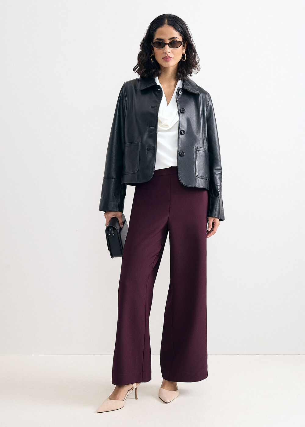 The Celeste High-Waisted Wide-Leg Trousers - Image 1 The Celeste High-Waisted Wide-Leg Trousers