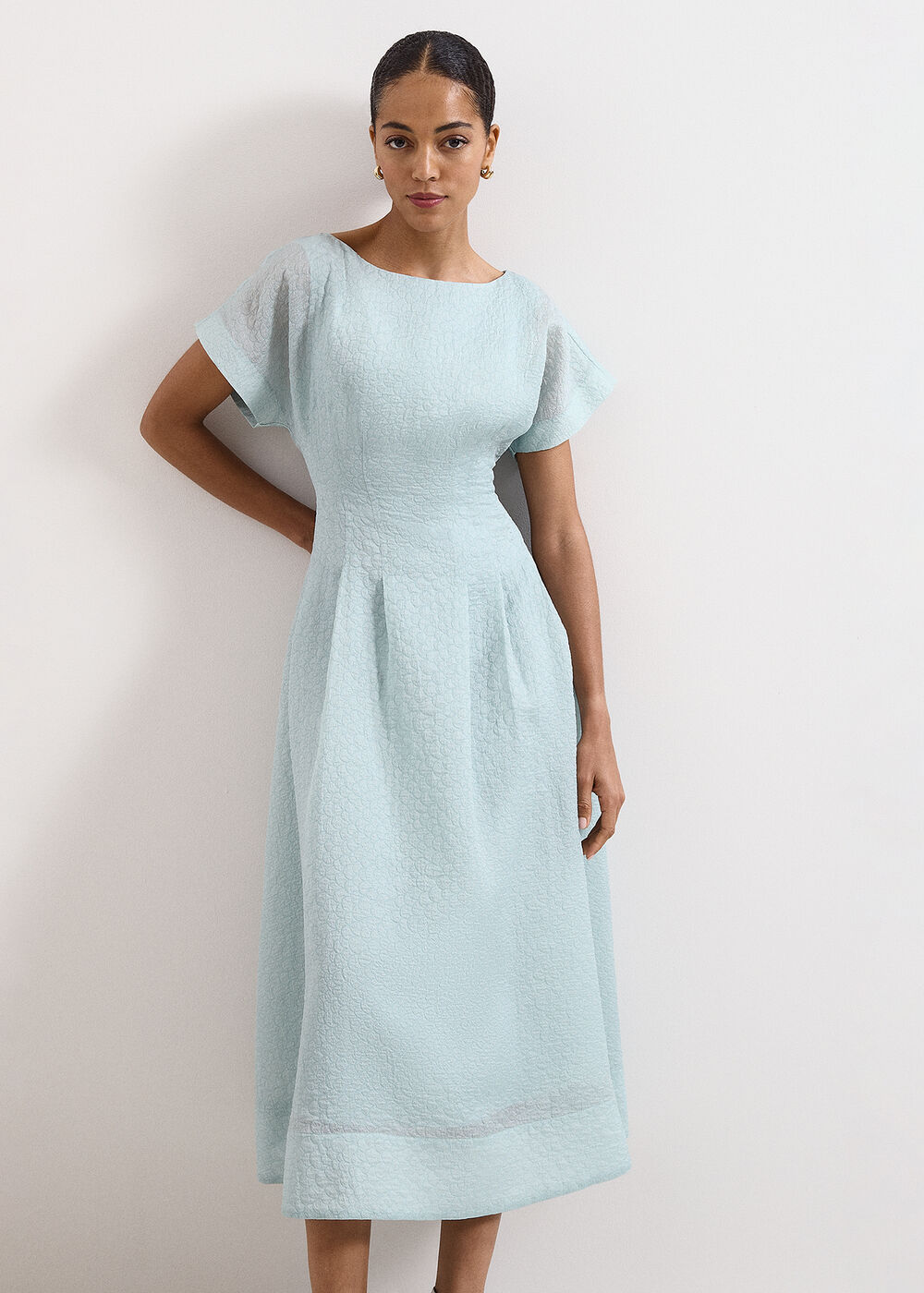 The Celeste Pleated Midi Skirt - Image 1 The Celeste Pleated Midi Skirt
