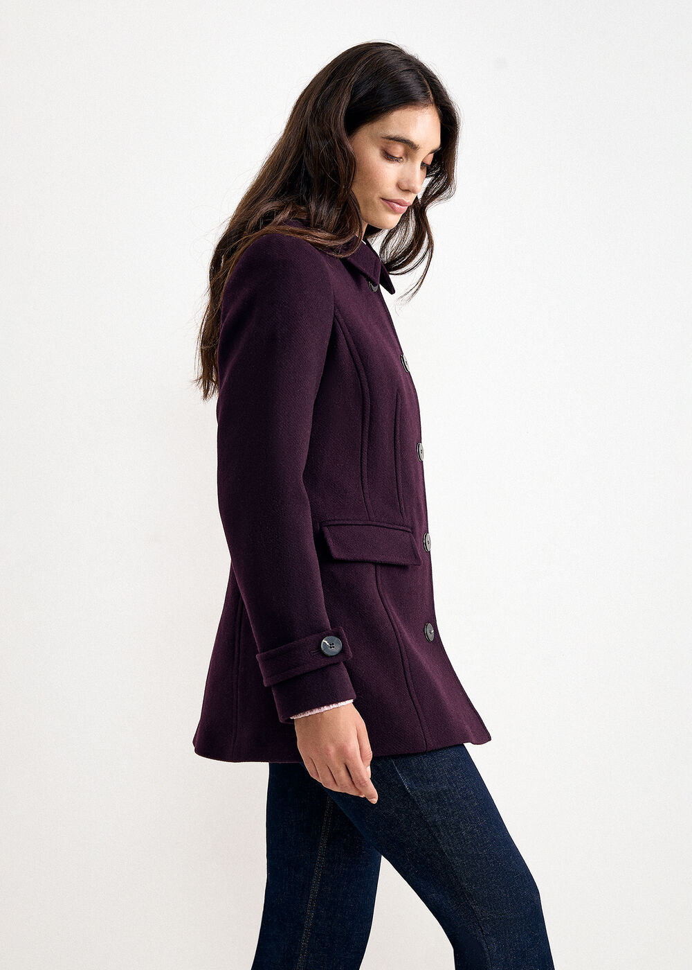 The Celeste Tailored Wool-Blend Coat - Image 2 The Celeste Tailored Wool-Blend Coat