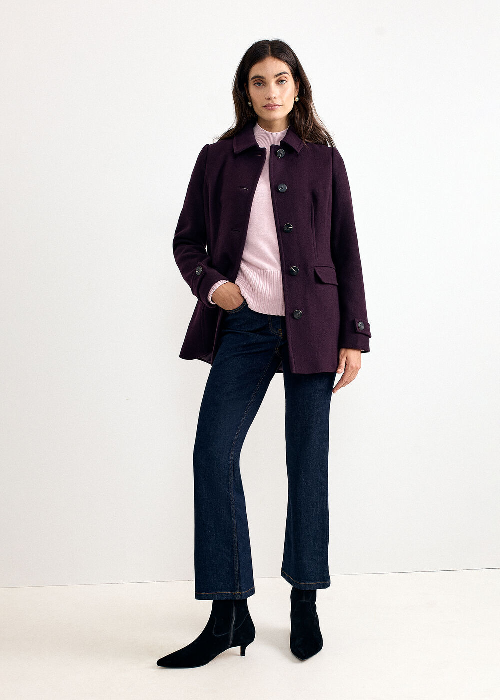 The Celeste Tailored Wool-Blend Coat - Image 3 The Celeste Tailored Wool-Blend Coat