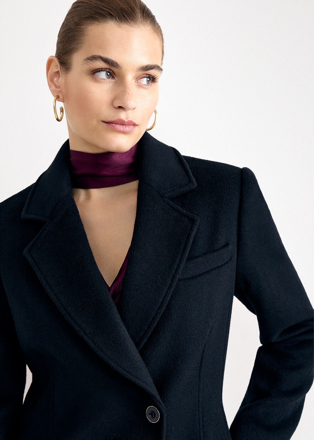 The Celeste Tailored Wool-Blend Coat - Image 4 The Celeste Tailored Wool-Blend Coat