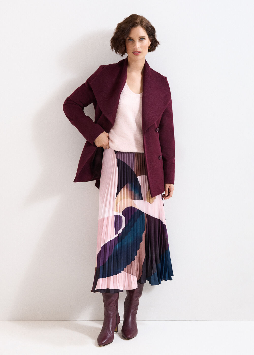 The Cordelia Pleated Midi Skirt - Image 3 The Cordelia Pleated Midi Skirt