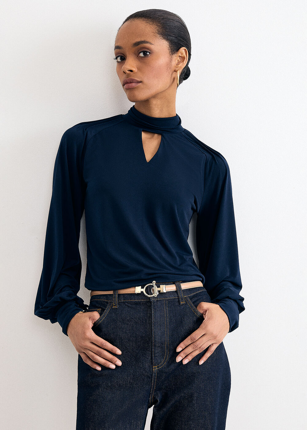 The Evangeline High-Rise Wide-Leg Jeans - Image 1 The Evangeline High-Rise Wide-Leg Jeans