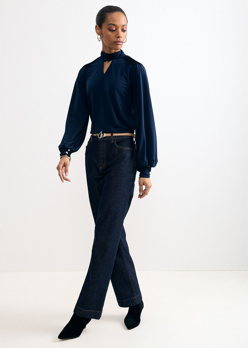 The Evangeline High-Rise Wide-Leg Jeans - Image 3 The Evangeline High-Rise Wide-Leg Jeans