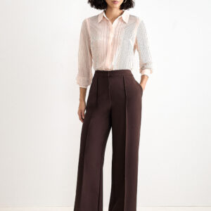 The Evangeline High-Waisted Wide-Leg Trousers