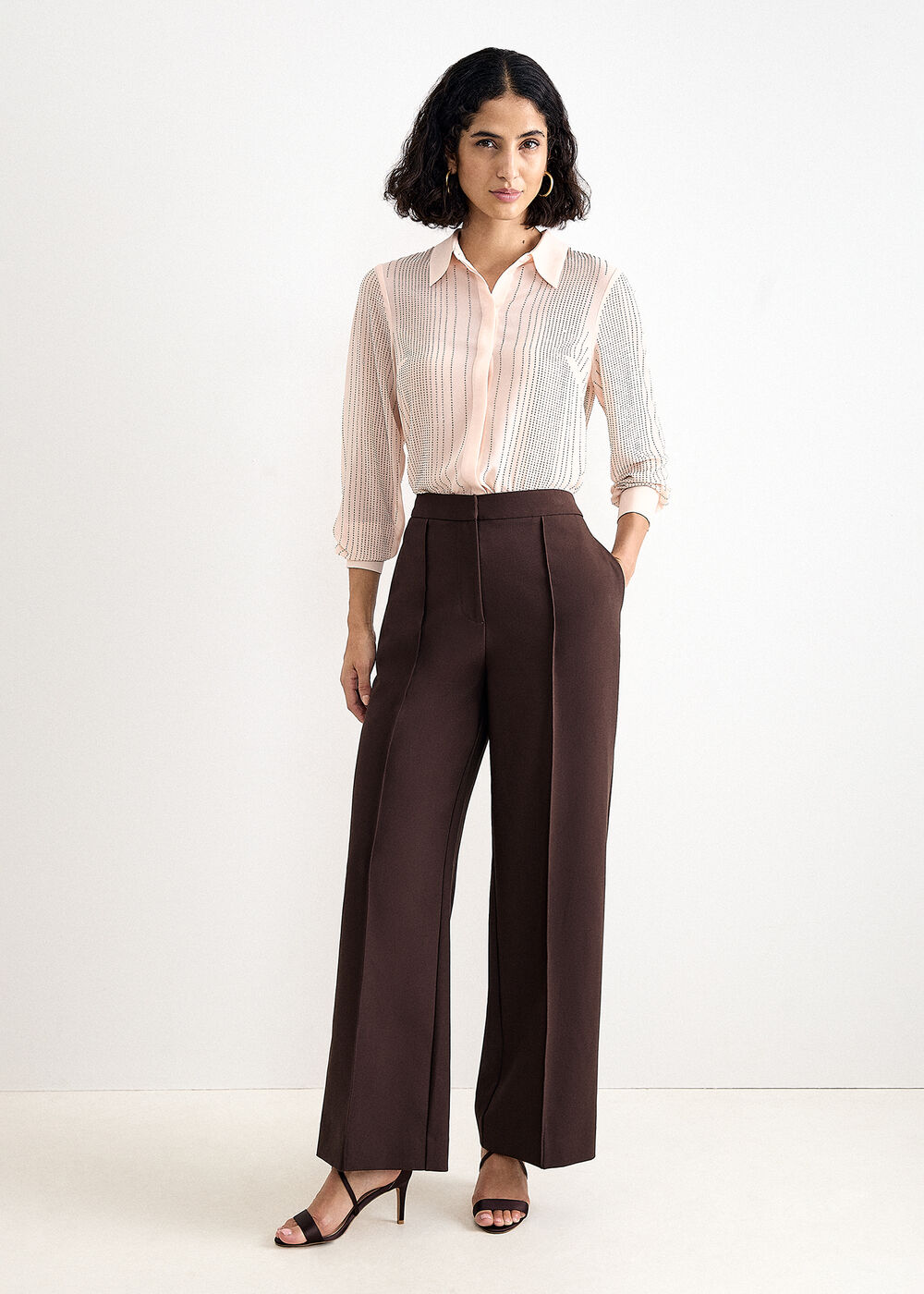 The Evangeline High-Waisted Wide-Leg Trousers - Image 1 The Evangeline High-Waisted Wide-Leg Trousers