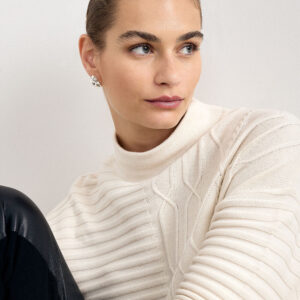 The Evangeline Ribbed Cashmere-Blend Jumper