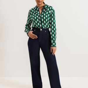 The Florence High-Rise Straight-Leg Jeans