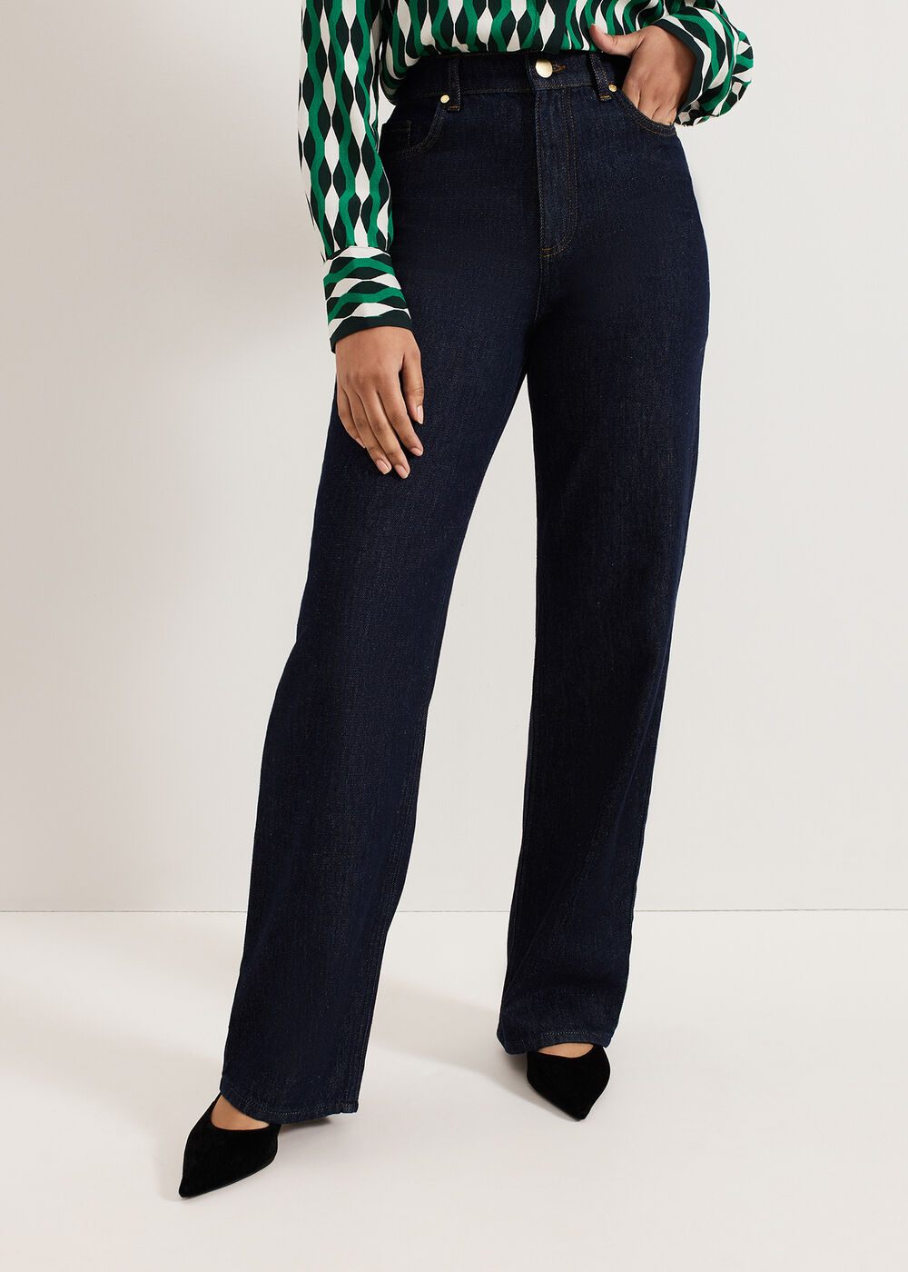 The Florence High-Rise Straight-Leg Jeans - Image 3 The Florence High-Rise Straight-Leg Jeans