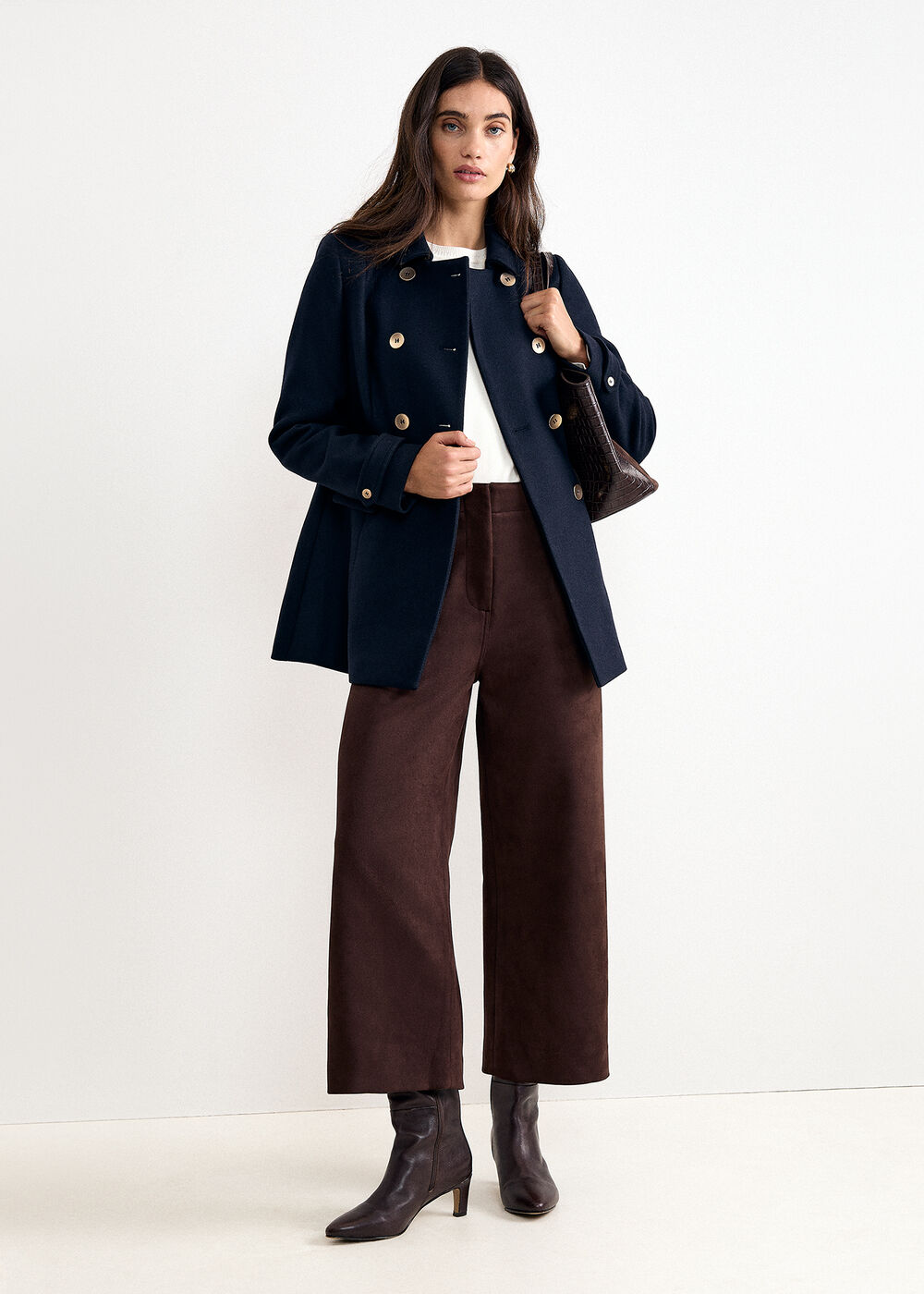 The Florence Tailored Wool-Blend Coat - Image 1 The Florence Tailored Wool-Blend Coat
