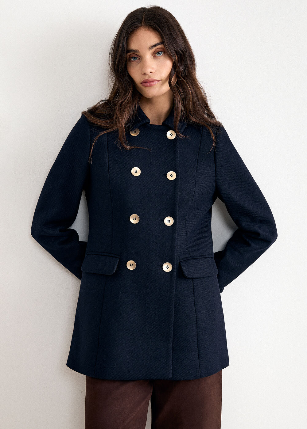 The Florence Tailored Wool-Blend Coat - Image 3 The Florence Tailored Wool-Blend Coat