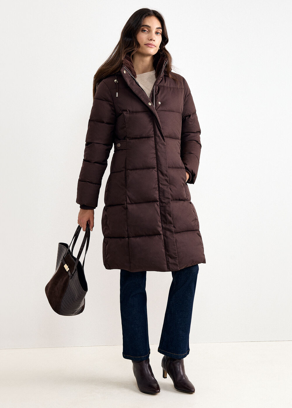 The Genevieve Tailored Wool-Blend Coat - Image 1 The Genevieve Tailored Wool-Blend Coat