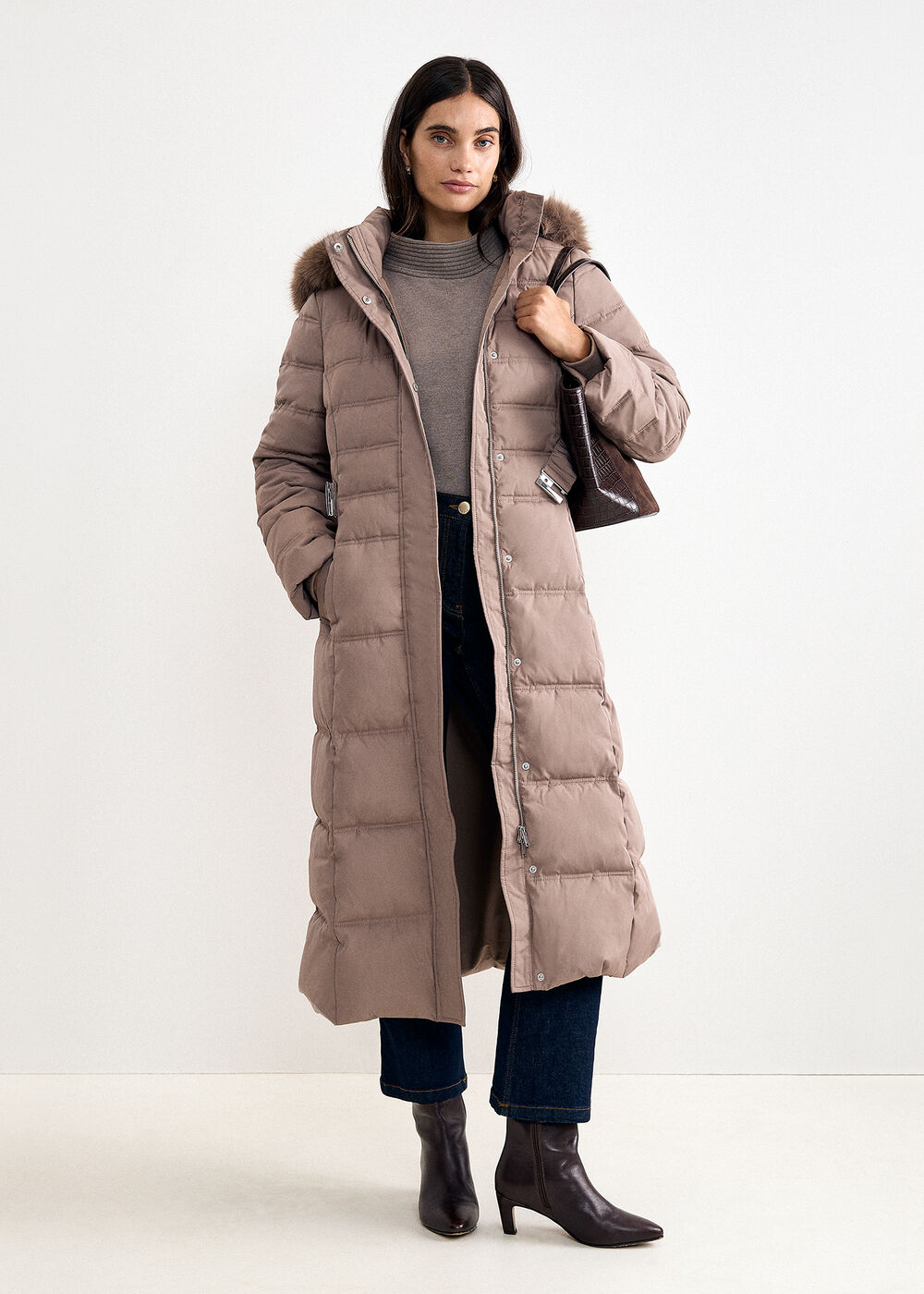 The Genevieve Tailored Wool-Blend Coat - Image 1 The Genevieve Tailored Wool-Blend Coat