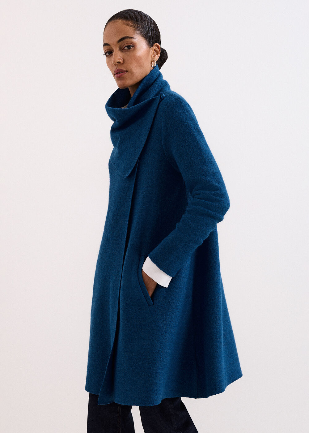 The Isolde Tailored Wool-Blend Coat - Image 1 The Isolde Tailored Wool-Blend Coat