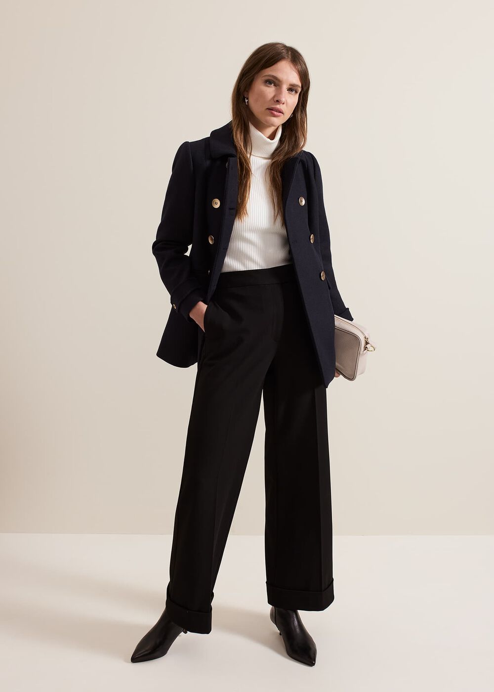 The Isolde Tailored Wool-Blend Coat - Image 3 The Isolde Tailored Wool-Blend Coat