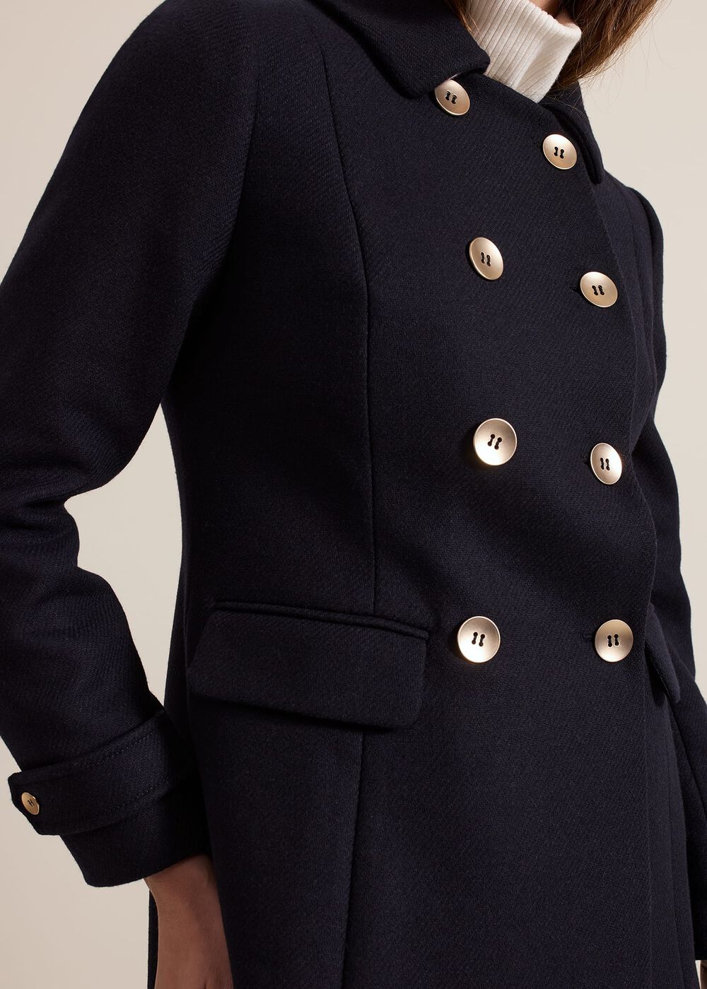 The Isolde Tailored Wool-Blend Coat - Image 4 The Isolde Tailored Wool-Blend Coat