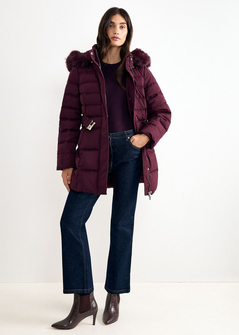 The Marcella Tailored Wool-Blend Coat - Image 1 The Marcella Tailored Wool-Blend Coat