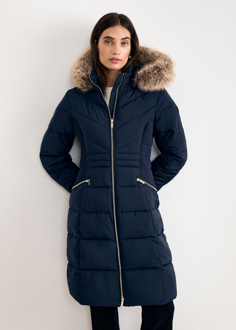 The Marcella Tailored Wool-Blend Coat - Image 1 The Marcella Tailored Wool-Blend Coat