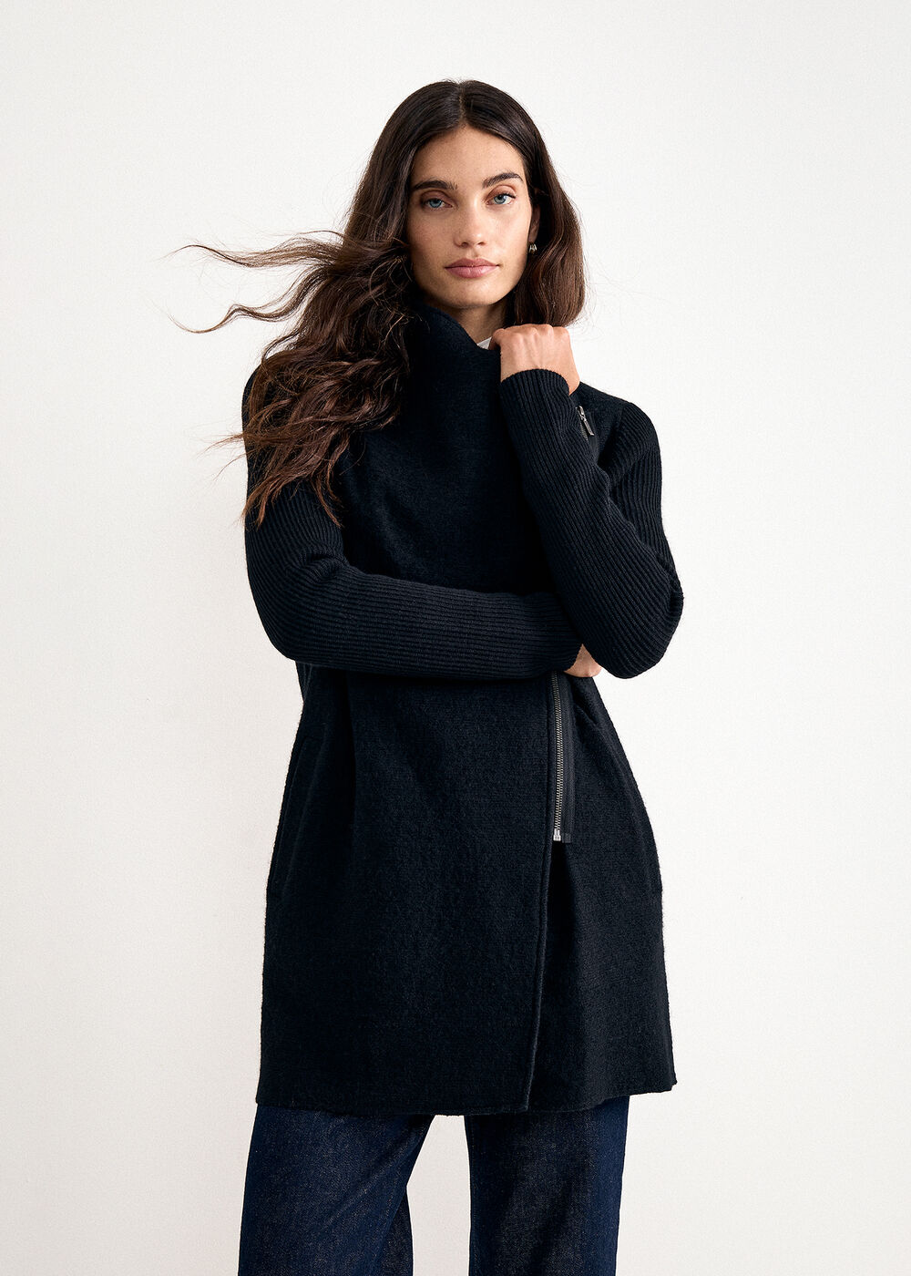 The Marcella Tailored Wool-Blend Coat - Image 1 The Marcella Tailored Wool-Blend Coat