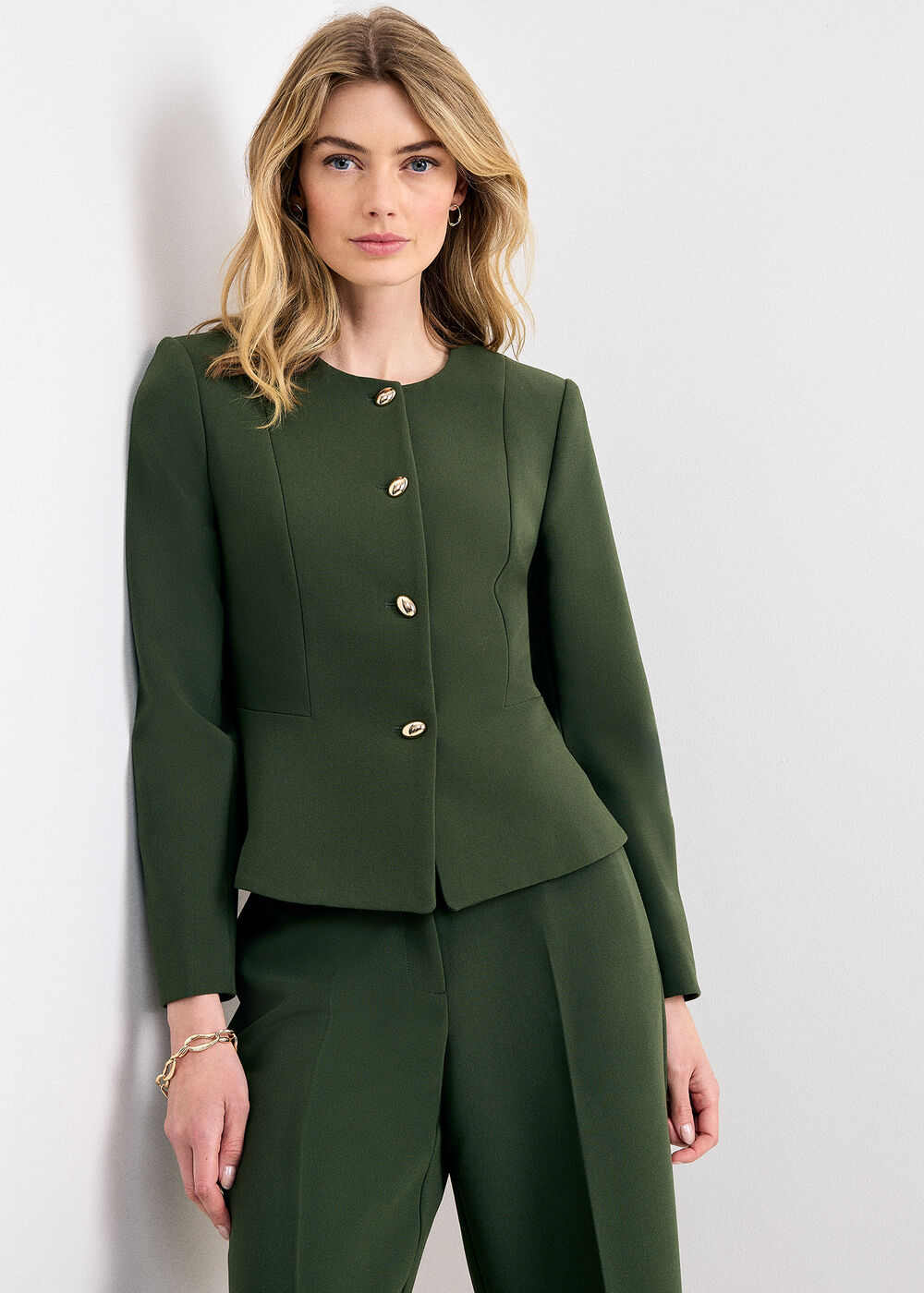The Octavia High-Waisted Tailored Trousers - Image 1 The Octavia High-Waisted Tailored Trousers