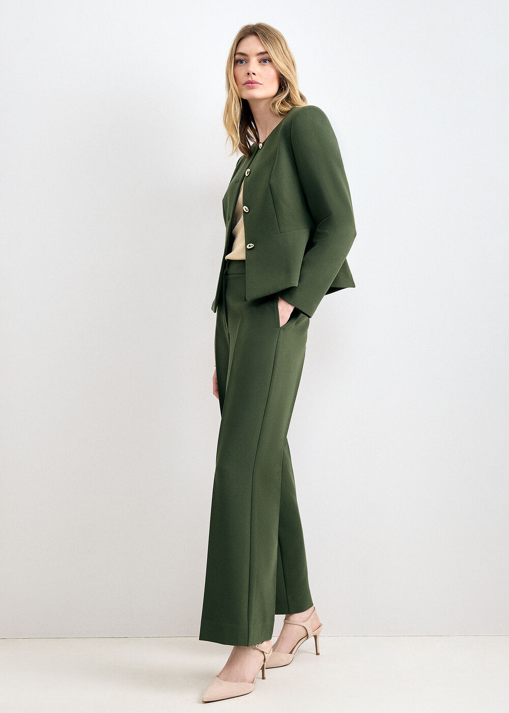 The Octavia High-Waisted Tailored Trousers - Image 3 The Octavia High-Waisted Tailored Trousers