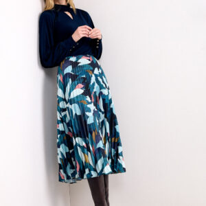 The Octavia Pleated Midi Skirt