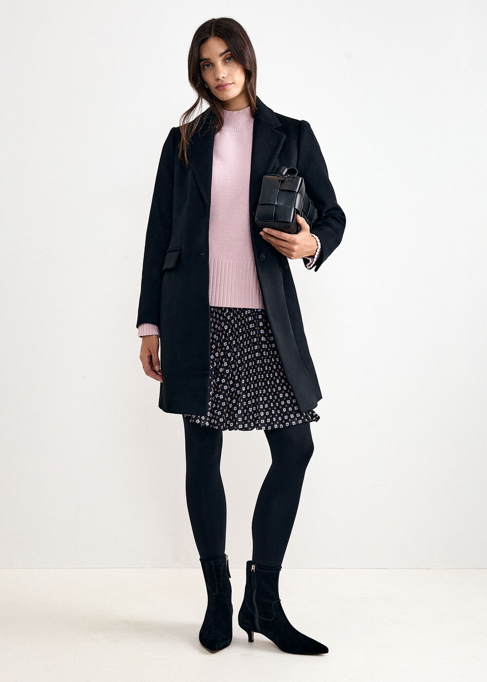 The Octavia Tailored Wool-Blend Coat - Image 1 The Octavia Tailored Wool-Blend Coat