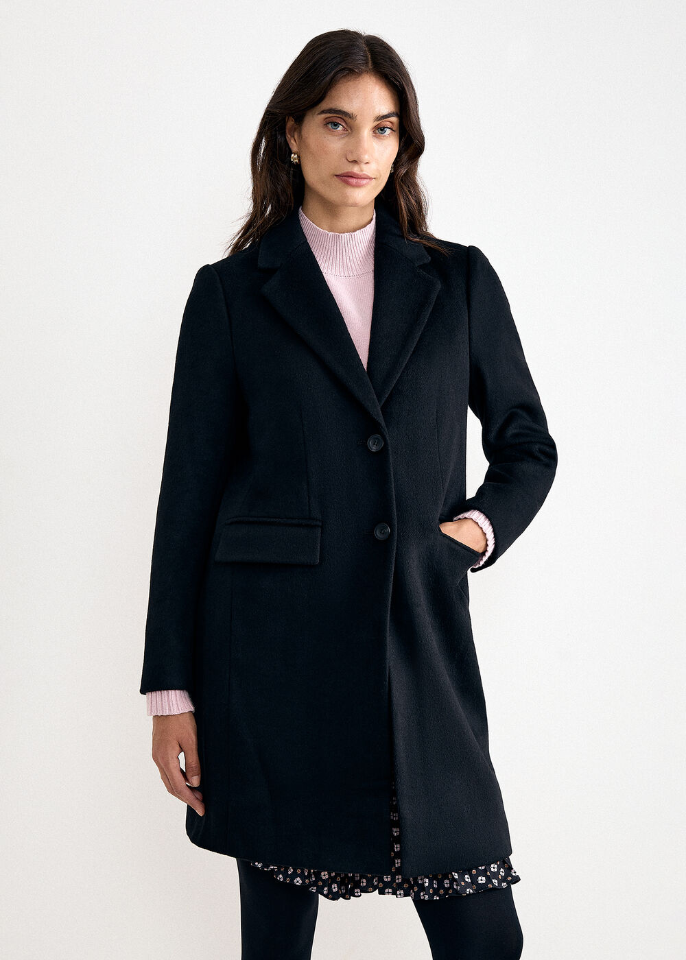 The Octavia Tailored Wool-Blend Coat - Image 3 The Octavia Tailored Wool-Blend Coat