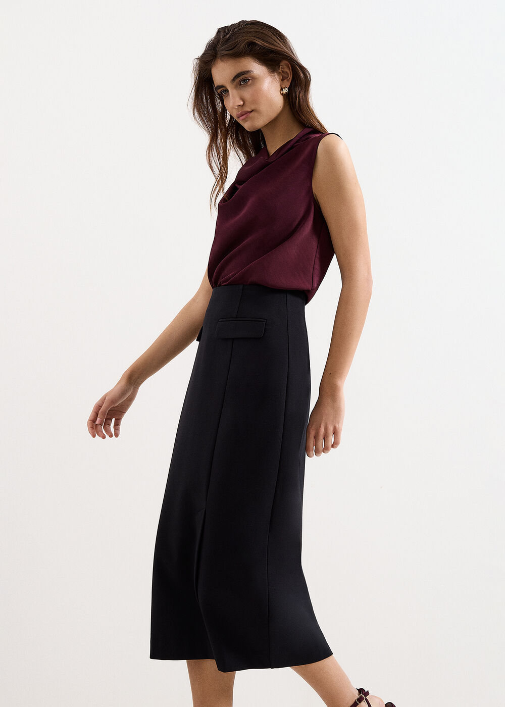 The Sienna Pleated Midi Skirt - Image 3 The Sienna Pleated Midi Skirt