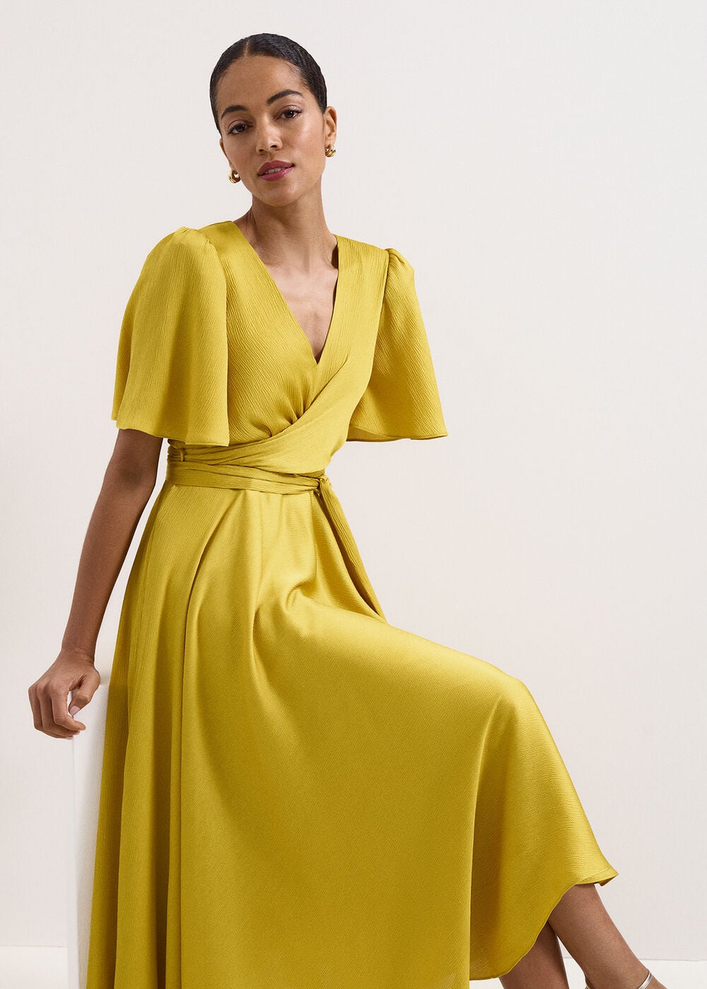 The Valeria Pleated Midi Skirt - Image 1 The Valeria Pleated Midi Skirt