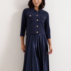 The Vivienne Pleated Midi Skirt